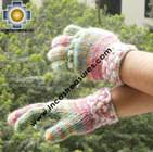 Alpaca Wool Hand Knit Mittens gloves pusaq - Product id: ALPACAGLOVES09-50Photo02