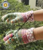 Alpaca Wool Hand Knit Mittens gloves pusaq - Product id: ALPACAGLOVES09-50Photo01