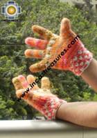 Alpaca Wool Hand Knit Mittens gloves qanchis - Product id: ALPACAGLOVES09-49Photo01