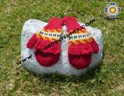 100% Alpaca Wool Hand Knit Mittens Mitts puka - Product id: ALPACAGLOVES09-02 Photo02