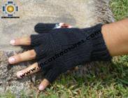 100% Alpaca Wool Hand Knit Mittens Mitts TUTA - Product id: ALPACAGLOVES09-01 Photo04