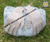 100% Alpaca Wool gloves Silver Gray aycha - Product id: ALPACAGLOVES09-07 Photo01