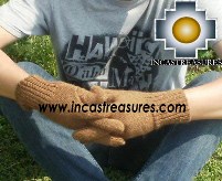 100% Alpaca Wool gloves camel - Product id: ALPACAGLOVES09-06 Photo02