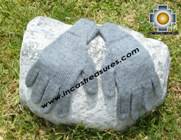 100% Alpaca Wool gloves Silver Gray QULQI - Product id: ALPACAGLOVES09-03 Photo02