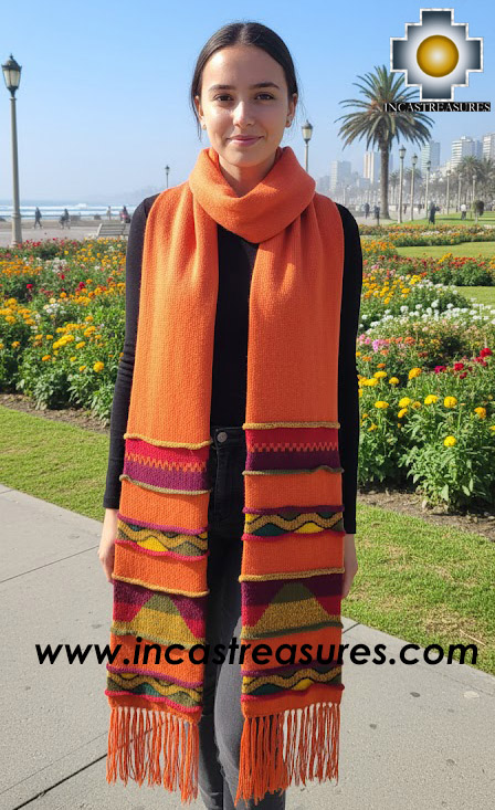 Alpaca Scarf with Andenes Chinchaysuyo