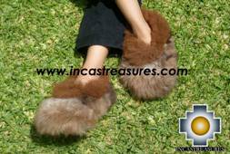 Baby Alpaca Slipper brown Ampato - Product id: ALPACASLIPPERS09-02 Photo03