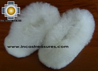 Baby Alpaca Slipper white Wawa - Product id: ALPACASLIPPERS09-03 Photo03