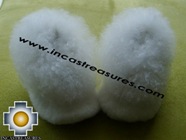 LAMB INSIDE - Baby Alpaca Slipper white Wawa - Product id: ALPACASLIPPERS09-03 Photo01