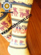Long Alpaca Socks llamas yellow - Product id: ALPACASOCKS12-09 Photo02