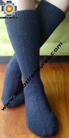 Long Alpaca Socks solid-color - Product id: ALPACASOCKS09-14 Photo02