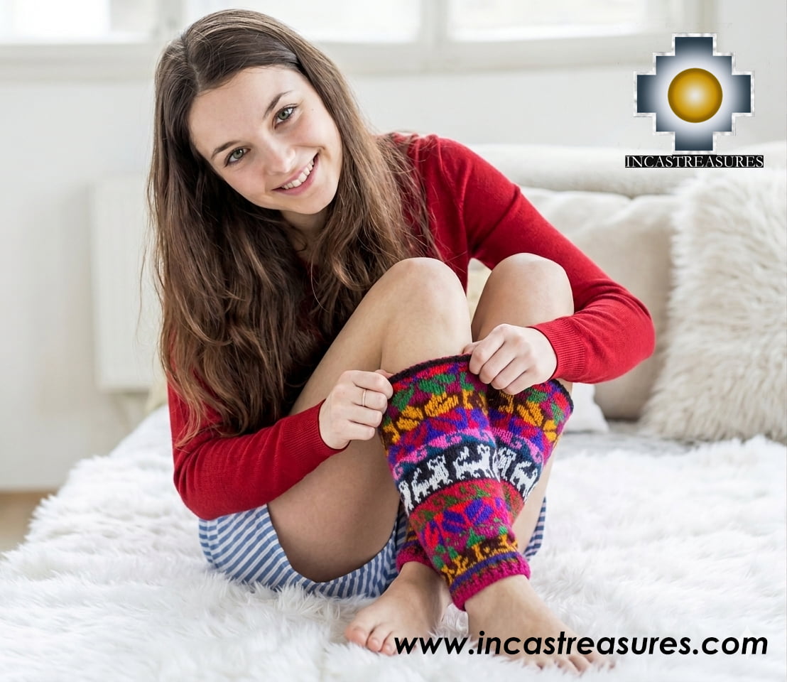 Alpaca Leg Warmers Huancavelica ,free shipping