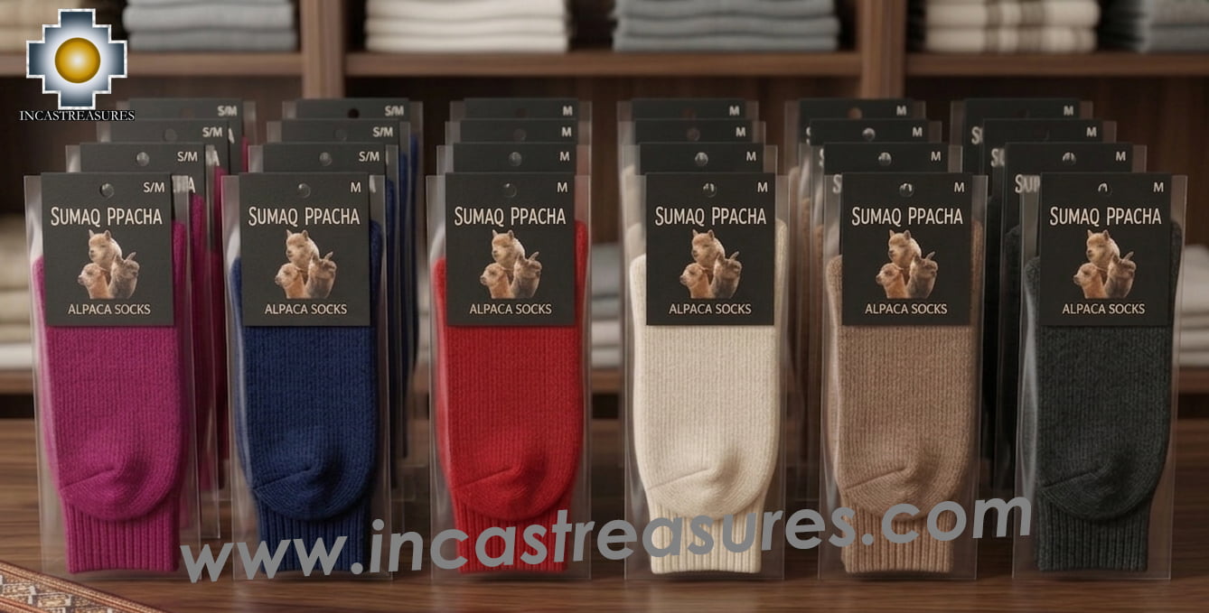 100% Alpaca Socks solid-color - Product id: ALPACASOCKS09-14 Photo03