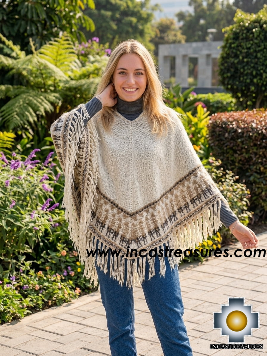 alpaca poncho Long Highland