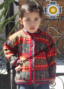 100% Alpaca Children Sweater Camotito  - Product id: children-sweater13-01 Photo02