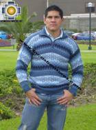 100% Alpaca Men Sweater Clouds- Product id: MENS-SWEATER09-02 Photo03