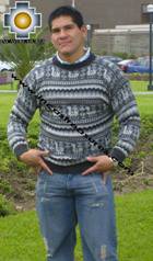 100% Alpaca Sweater juliaca  - Product id: MENS-SWEATER09-03 Photo03