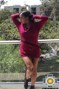 Women Alpaca Sweater Almendra - 100% alpaca Extra Soft