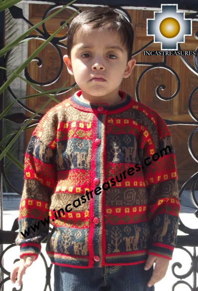 100% Alpaca Children Sweater Camotito  - Product id: children-sweater13-01 Photo03