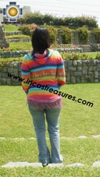 100% Alpaca Women Sweatshirt colibri  - Product id: women-alpaca-sweater12-02 Photo02