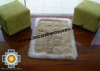 100% Alpaca baby alpaca round fur rug pacha willka - Product id: ALPACAFURRUG10-07 Photo03