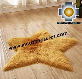 100% Alpaca baby alpaca round Fur Rug Star Shape - Product id: ALPACAFURRUG19-01 Photo03