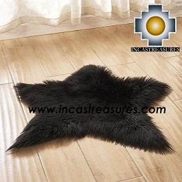 100% Alpaca baby alpaca round Fur Rug Star Shape - Product id: ALPACAFURRUG19-01 Photo02