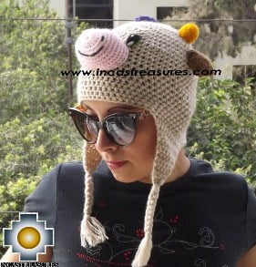 Alpaca Animal Hat Happy Cow -  Product id: Alpaca-Hats13-07 Photo03