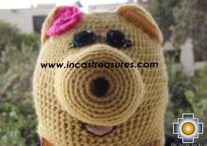 Alpaca Animal Hat Lady Pig -  Product id: Alpaca-Hats13-08 Photo01