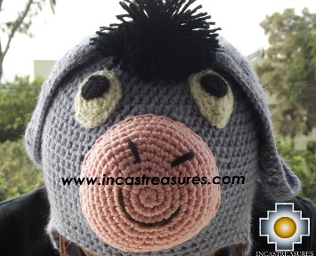 Alpaca Animal Hat Smiling Donkey -  Product id: Alpaca-Hats13-10 Photo02