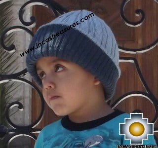 Alpaca Children Reversible Hat Clouds -  Product id: Alpaca-children-Hats13-07 Photo03