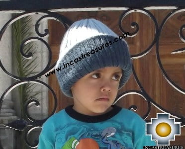 Alpaca Children Reversible Hat Clouds -  Product id: Alpaca-children-Hats13-07 Photo01