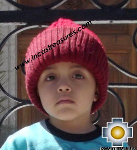 Alpaca Children Reversible hat Yawar -  Product id: Alpaca-children-Hats13-08 Photo05