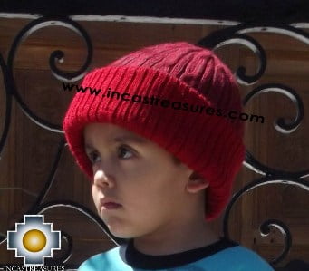 Alpaca Children Reversible hat Yawar -  Product id: Alpaca-children-Hats13-08 Photo05