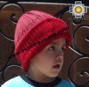 Alpaca Children Reversible hat Yawar -  Product id: Alpaca-children-Hats13-08 Photo01