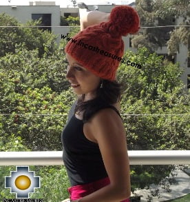 100% alpaca wool hat Chullpa