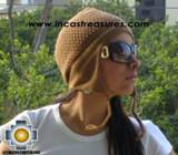 Alpaca Wool Hat Arawi camel, solid Color Chullo - available in 14 colors - Product id: Alpaca-Hats09-29 Photo01