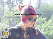 Alpaca Wool Hat Geometric Design wind -  Product id: Alpaca-Hats09-24 Photo02