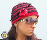 Alpaca Wool Hat worms red -  Product id: Alpaca-Hats09-46 Photo03