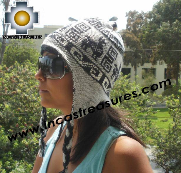Reversible Chullo Hat andean waves Ite