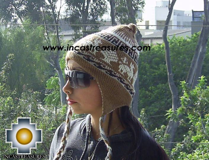 Alpaca Wool Reversible Hat Achachila Inti - Product id: Alpaca-Hats09-25 Photo04