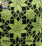Andean Crochet Poncho Flowers lemon - Product id: crochet-poncho-08 Photo01