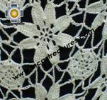 Andean Crochet Poncho Flowers white - Product id: crochet-poncho-09 Photo03