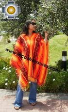 Andean Poncho Hualhua qusqu UNISEX  - Product id:  ANDEAN-PONCHO09-03 Photo02