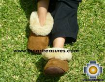 Sheepskin Slipper camel Misti, free shipping worldwide