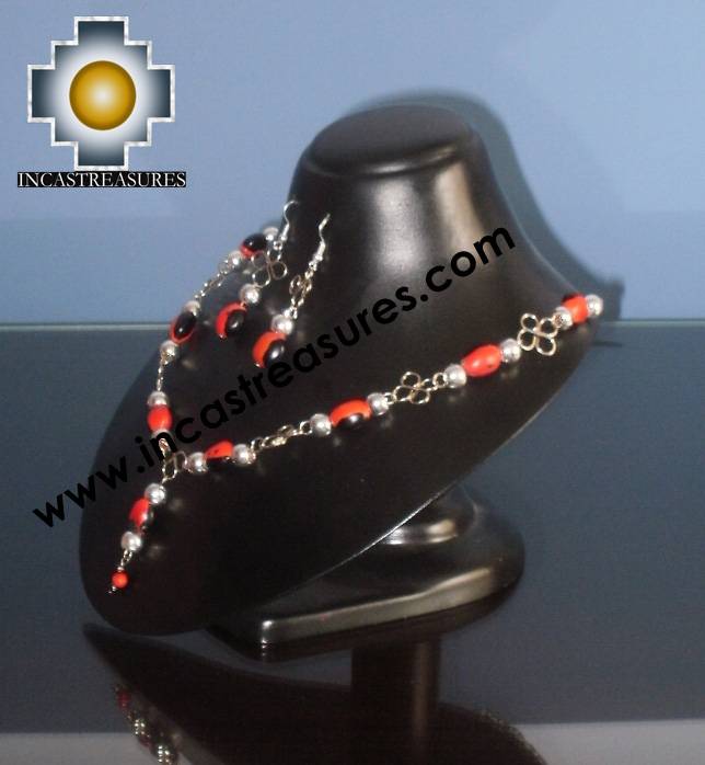 Jewelry kit Huayruro Seeds Awasqa - Product id: Andean-Jewelry10-06 Photo01