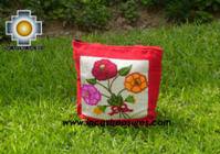 Handbag with handmade embroided FLOWERS - Product id: HANDBAGS09-71 Photo01