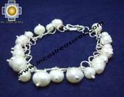 Jewelry 950 Silver hand knitted bracelet with river pearls - Product id: silver-Jewelry10-05 Photo04