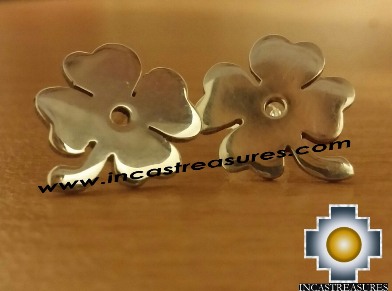 Jewelry Silver Earring Lucky Clover - Product id: Silver-Jewelry14-02 Photo01