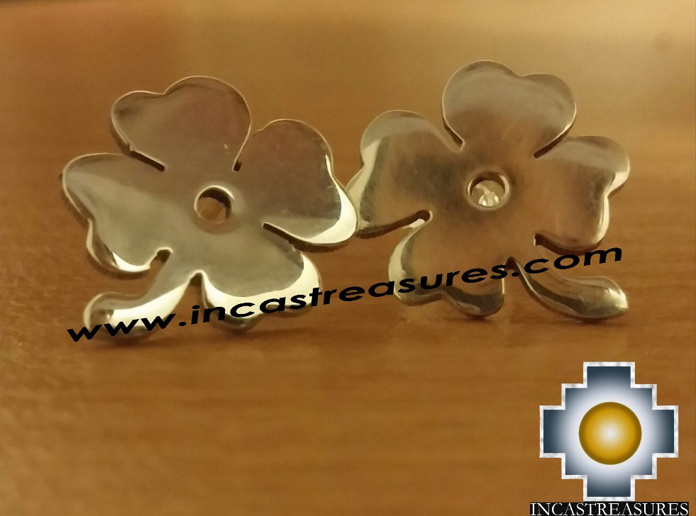Jewelry Silver Earring Lucky Clover - Product id: Silver-Jewelry14-02