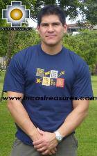 100% Pima Cotton Tshirt Nazca Blue - Product id: cotton-tshirt09-10 Photo03